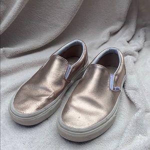 Rose Gold Slip On Vans